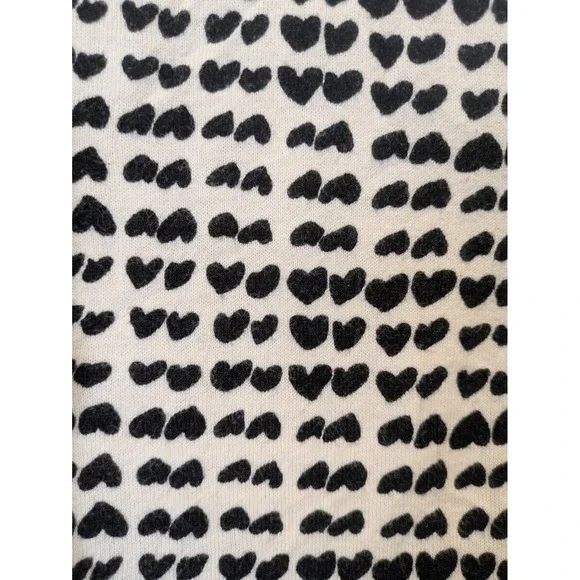 J.Crew The Clare Cardigan Women's Medium White Heart Print Button Up 3/4 Sleeve - Picture 7 of 11